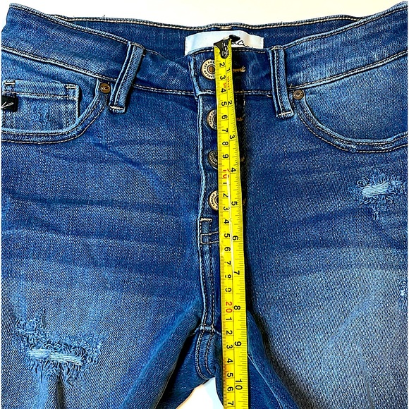 KanCan Denim Button Up Shorts - Picture 4 of 6